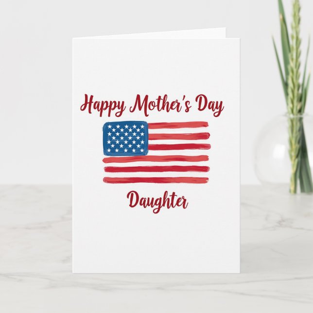 Painted Mothers Day Banner Card (Front)