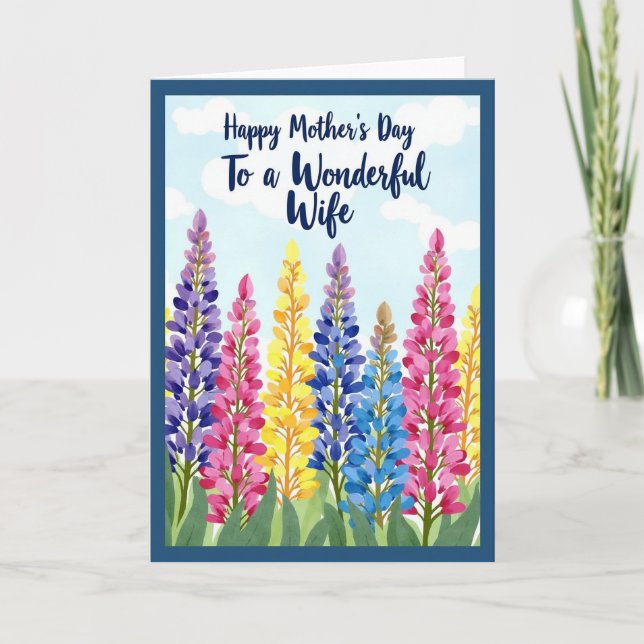 Painted Mothers Day Bloom Card (Front)