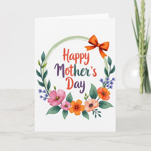 Painted Mothers Day Card (Front)