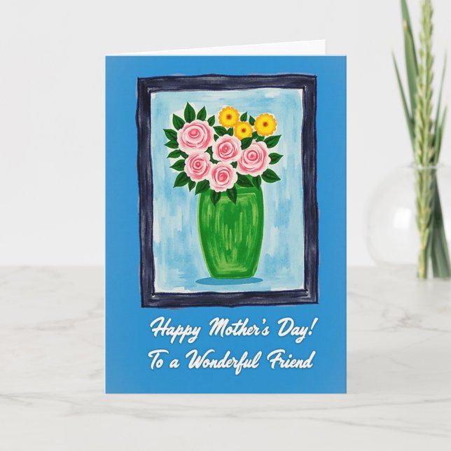 Painted Mothers Day Gift Card (Front)