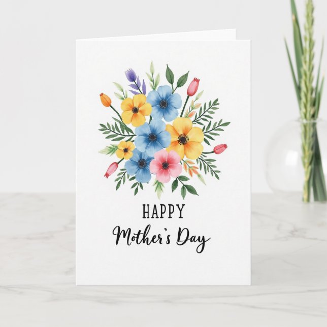 Painted Mothers Day Love Card (Front)