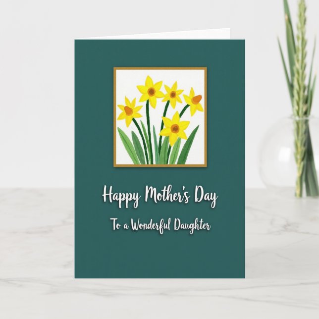 Painted Mothers Day Scene Card (Front)