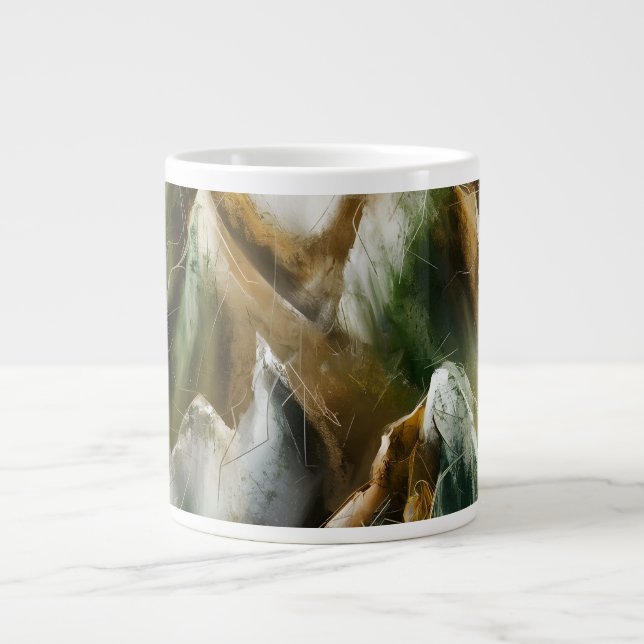 Painted Mountains  Giant Coffee Mug (Front)