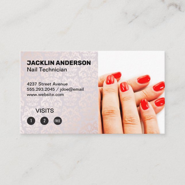 Painted Nails | Damask Pattern | Loyalty (Front)