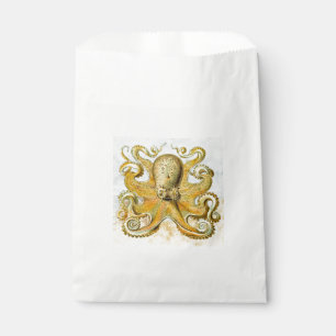 Painted Nautical Octopus Kraken Squid Favor Bag