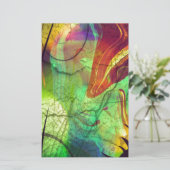 Painted Nebula -Fire Opal Abstract (Standing Front)