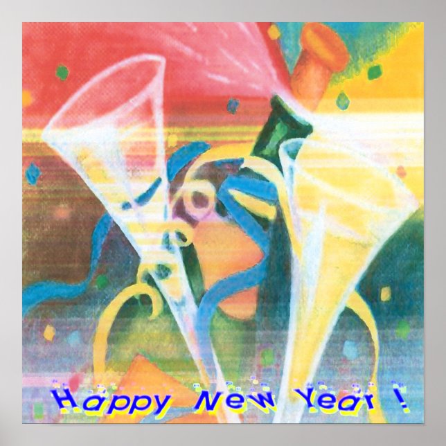 Painted New Year Poster (Front)