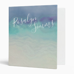Painted Ocean 3 Ring Binder