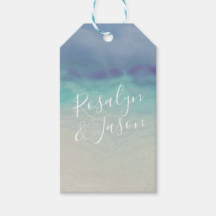 Painted Ocean Border Gift Tags