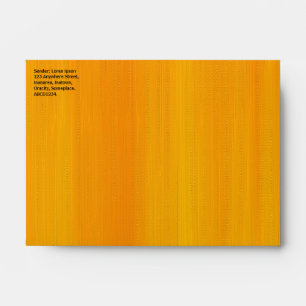 Painted Orange Envelope