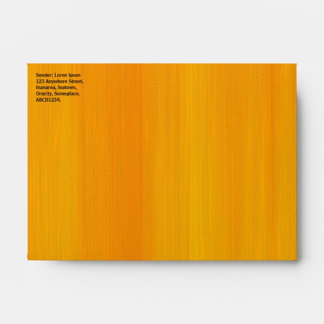 Painted Orange Envelope (Front)