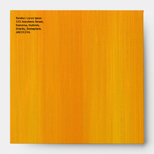 Painted Orange Envelope