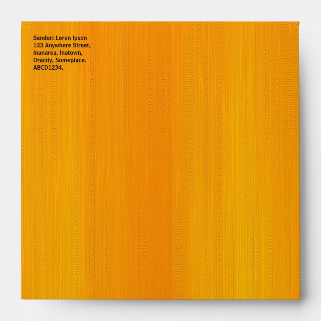 Painted Orange Envelope (Front)