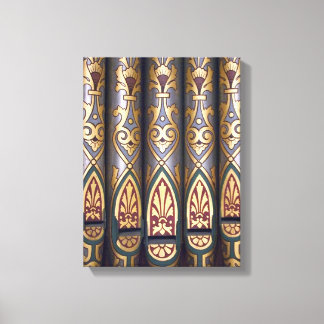 Painted organ pipes canvas print