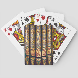 Painted organ pipes playing cards