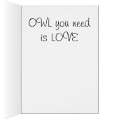 Painted owl Owl you need is love (Inside (Right))