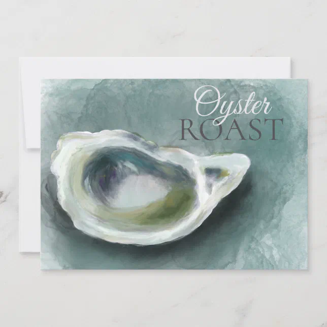 Painted Oyster Roast Invitation | Zazzle