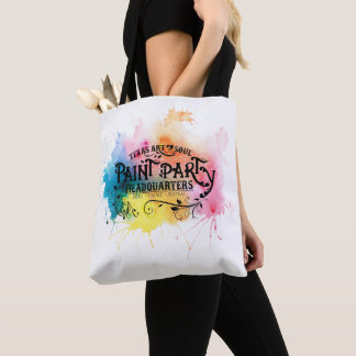 Painted Paint Party Headquarters Tote