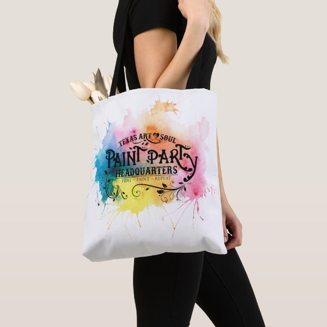 Painted Paint Party Headquarters Tote Bag (Close Up)