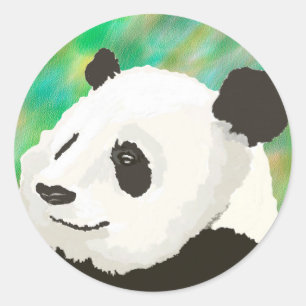 Painted Panda Sticker
