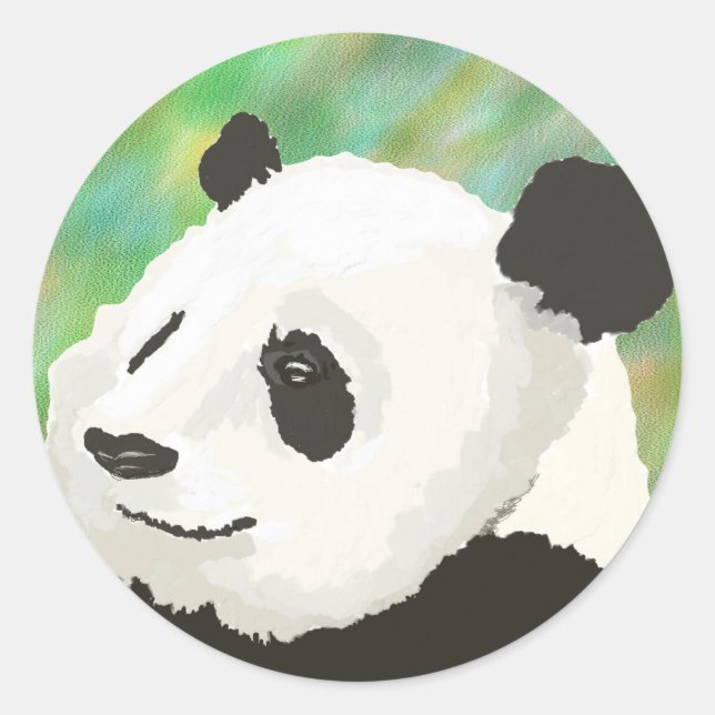 Painted Panda Sticker (Front)