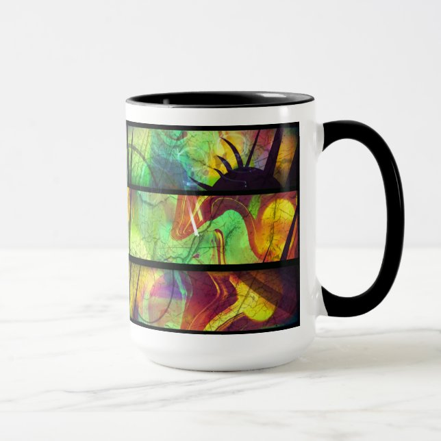 Painted Panes Abstract Mug (Right)