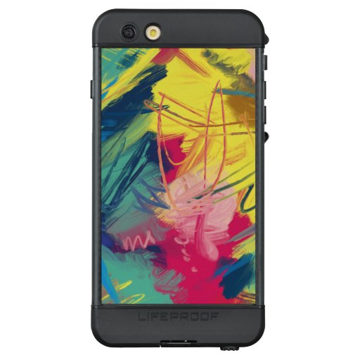 painted patterns in abstract forms LifeProof NÜÜD iPhone 6s plus case