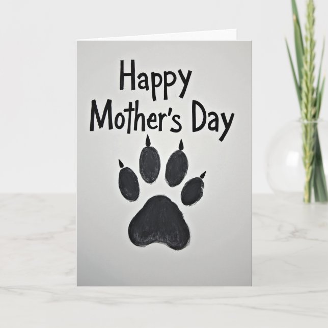 Painted Paws Mothers Day Card (Front)
