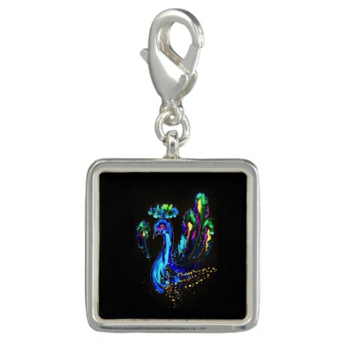 Painted Peacock Charm