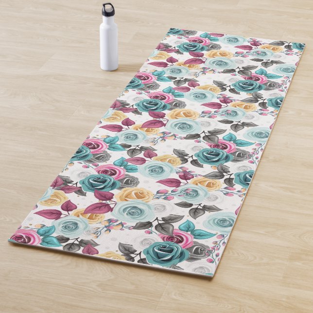 Painted Petals Yoga Mat (In Situ)