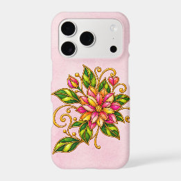 Painted Pink Petals iPhone 17 Pro Case