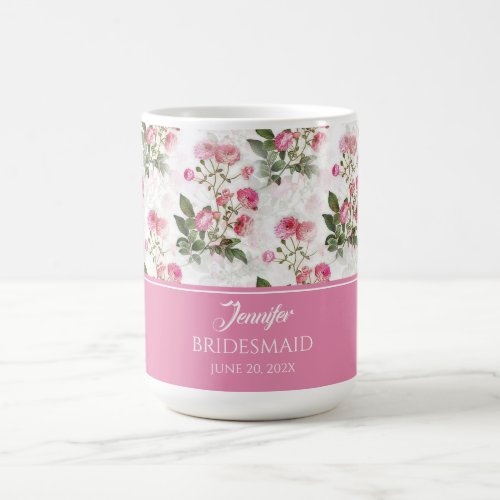 Painted Pink Roses Coffee Mug