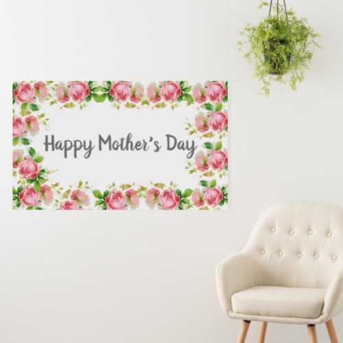 Painted Pink vintage roses _ Happy Mothers Foam Board