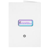 Painted Pink Weeping Willow Flowering Tree Cards (Back)