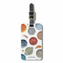 Painted Planets and Name Luggage Tag