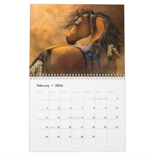 Painted Ponies Calendar Zazzle