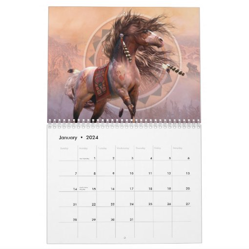 Painted Ponies Calendar Zazzle