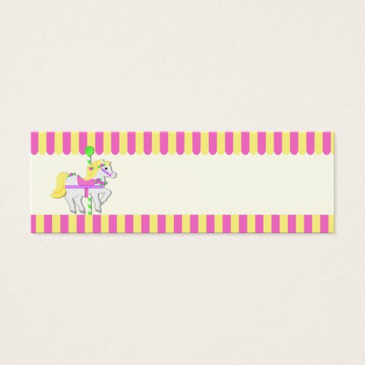 Customizable Painted Ponies Gift Tag Business Card Templates