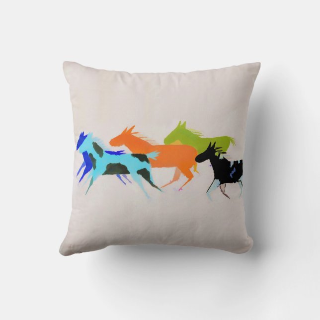 Painted Ponies Pillows (Back)