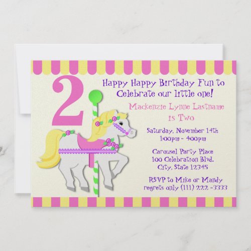 Painted Pony Birthday Party Invitation