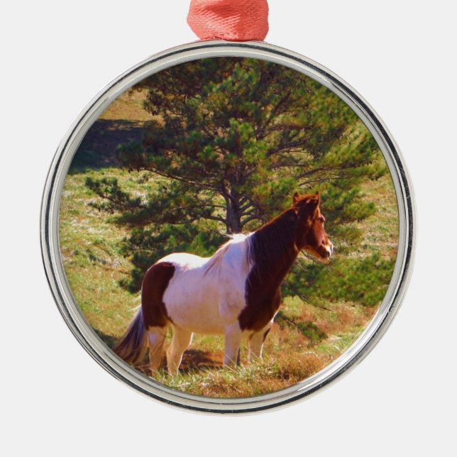 Painted Pony  by the Pine Metal Ornament (Front)