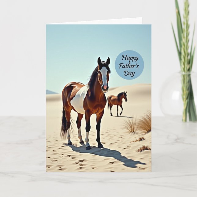 Painted Pony Fathers Day Card (Front)