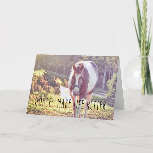 PAINTED PONY Greeting Card (Front)