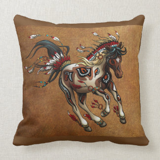 painted pony throw pillow
