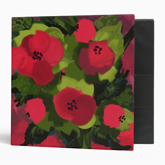 Painted Poppies Binder (Front/Inside)
