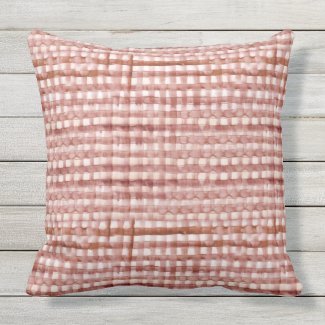 Painted Primitive Check Print Berry-Brown