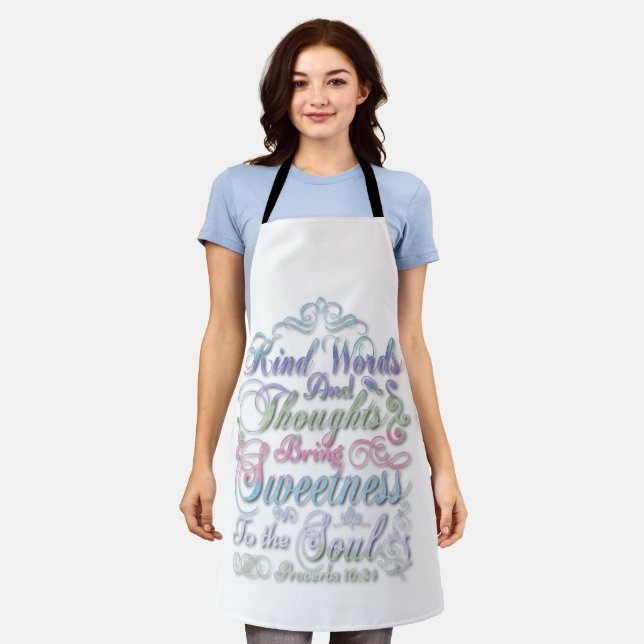 Painted Proverb Bible Quote Apron (Worn)