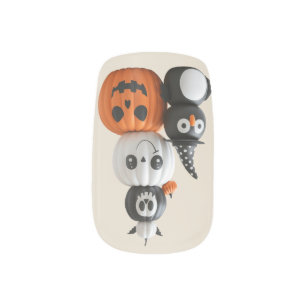 "Painted Pumpkins" for long nails Minx Nail Art