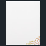 Painted Puppy Paw Prints Letterhead<br><div class="desc">Cartoon style dog paw print custom stationery. Painted,  vintage effect drawings. All digital images.
Ad text or logo to customize this letterhead.
Good for people that love dogs and for businesses like pet shops,  dog walkers and groomers.</div>