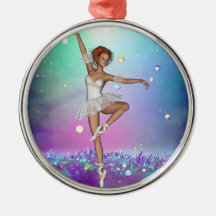 Painted Purple Grass Background & Ballerina